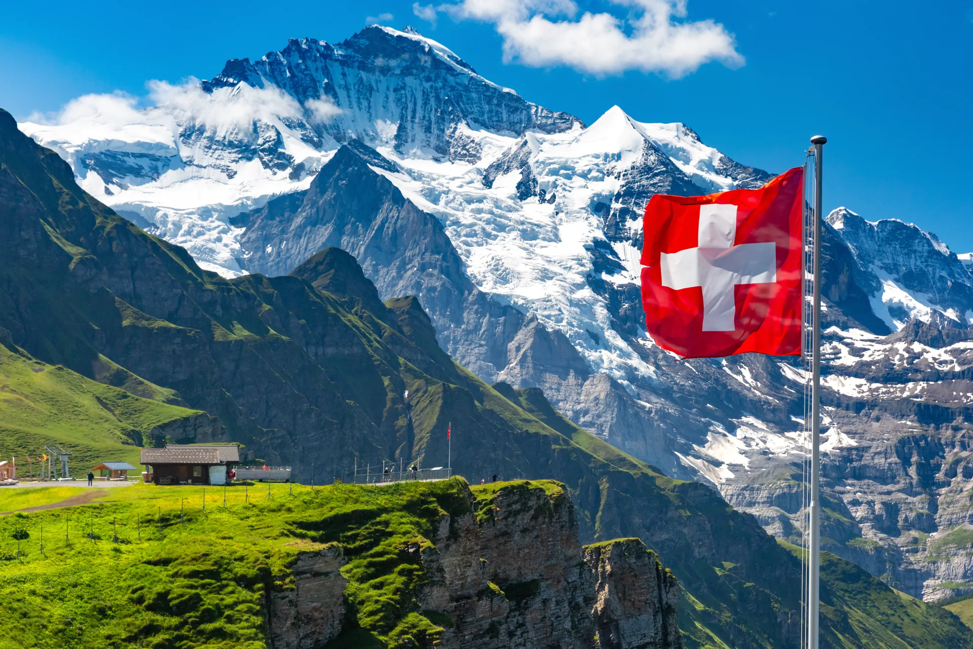 Swiss Alpine landscape