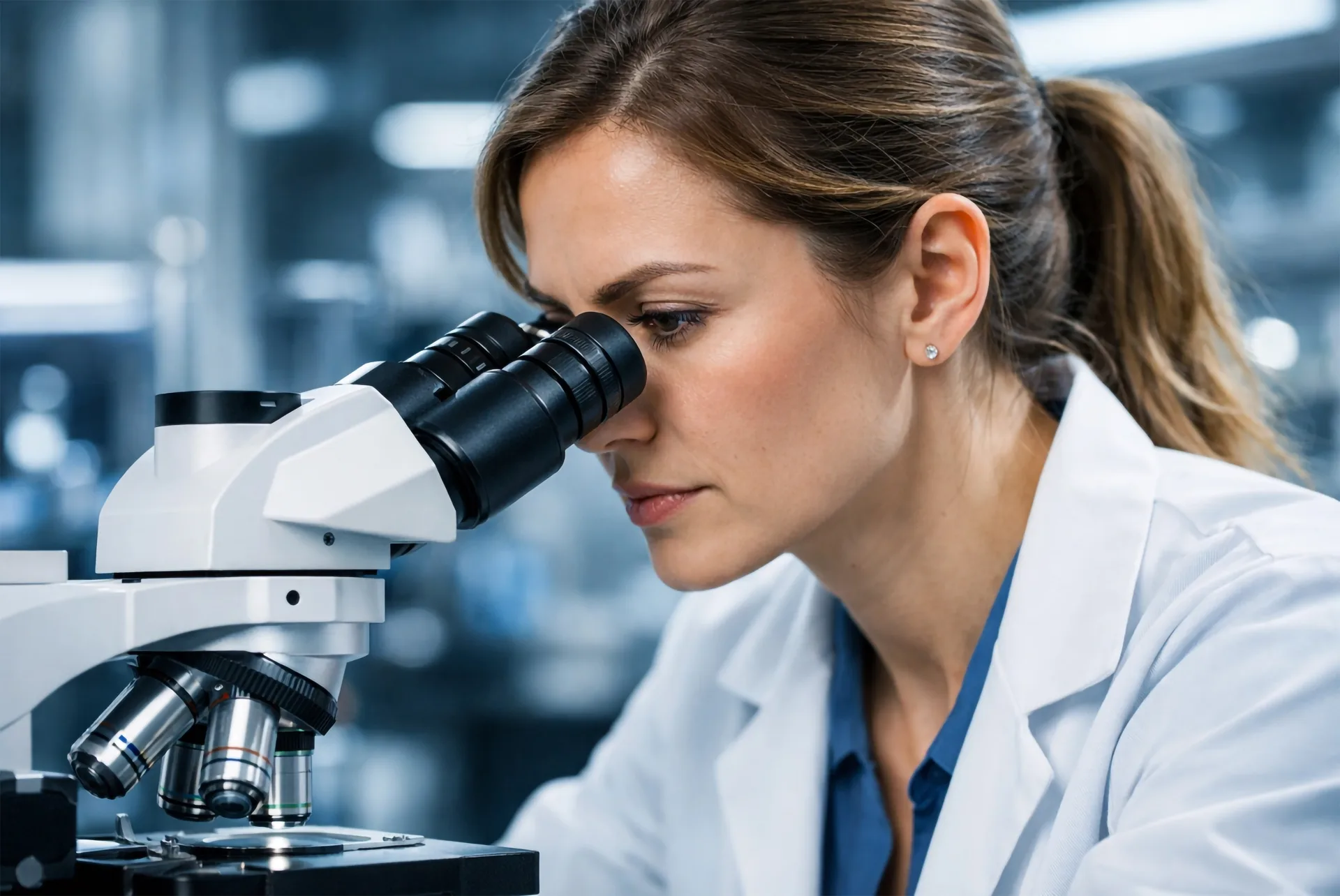 Scientific research in the laboratory