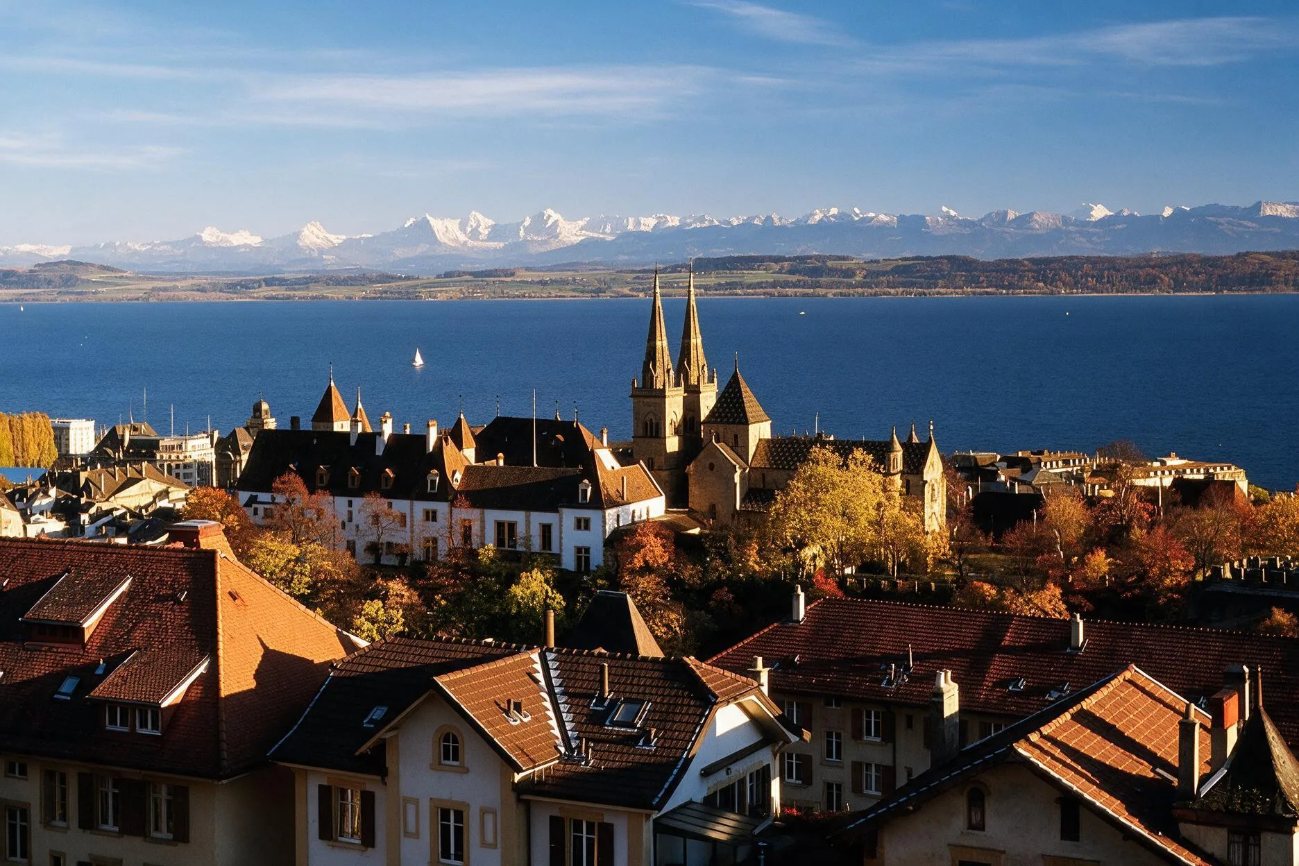 Neuchâtel and its lake